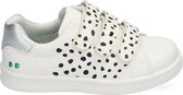 Bunnies JR 220140-900 Meisjes Lage Sneakers - Wit - Imitatieleer - Klittenband