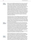 Twee kolommen tekst, de linker met kopjes: Bedrijfs economisch perspectief, Sociaal psychologisch perspectief en Politiek of belangen perspectief.