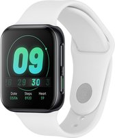 iMoshion Siliconen Smartwatch Bandje voor de Oppo Watch 41 mm - Wit
