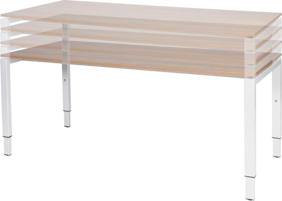 Verstelbaar Bureau - Domino 160x80 robson - alu frame