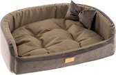 Ferplast Honden- En Kattenmand Harris 50 X 35 Cm Fluweel Bruin