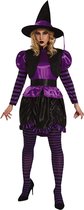 Fiestas Guirca Kostuum Heks Dames Polyester Zwart/paars Maat 42/44