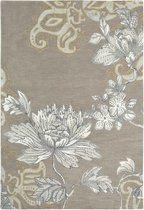 Wedgwood - Fabled Floral Grey 37504 Vloerkleed - 170x240 cm - Rechthoekig - Laagpolig Tapijt - Klassiek, Landelijk - Grijs, Taupe