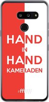 LG G8 ThinQ Hoesje Transparant TPU Case - Feyenoord - Hand in hand, kameraden