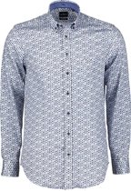 Jac Hensen Overhemd - Modern Fit - Blauw - 4XL Grote Maten