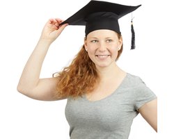 Relaxdays afstudeerhoed met kwastje - voor diploma - universiteit - geslaagd hoed