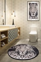Nerge.be | Tiger - 140x140 1 Pack, 2 Pack Bathroom Rugs and Mats Sets | Bathmats for Bathtub Nonslip | Bathroom Mats | Anti Slip Bath Mats for Tub. Non slip shower mats | Bath rug