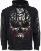Spiral Hoodie/trui -XL- DEATH BONES Zwart