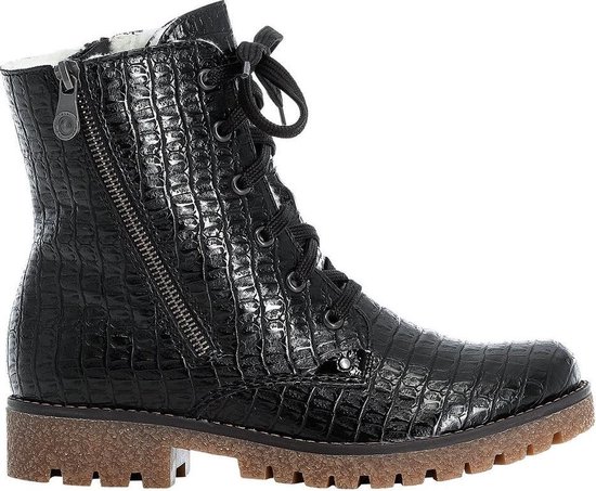 Rieker Veterboots zwart - Maat 37 | bol.com
