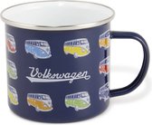 VW T1 Bus Emaille Mok 500ml - Parade/blauw