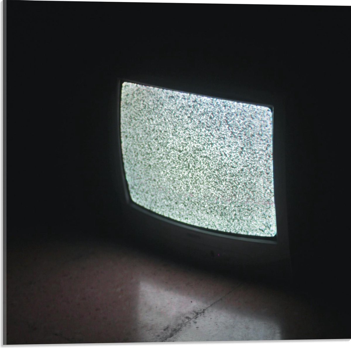 Acrylglas - Televisie zonder Beeld  - 50x50cm Foto op Acrylglas (Wanddecoratie op Acrylglas)