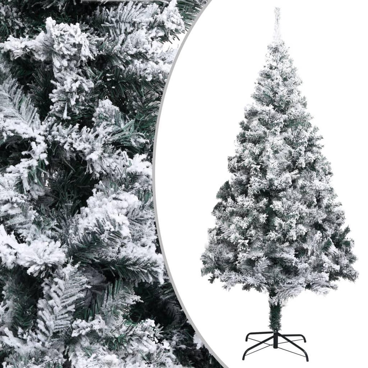 Kunstkerstboom - Kerstboom - Met sneeuwvlokken - 180 cm