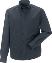 Russell Collectie Heren Lange Mouw Klassiek Twill Shirt (Zink)