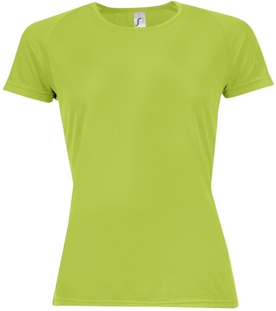 SOLS Dames/dames Sportief T-Shirt met korte mouwen (Appelgroen)