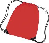 Bagbase Premium Gymsac Waterbestendige Zak (11 Liter) (Pakket van 2) (Helder rood)