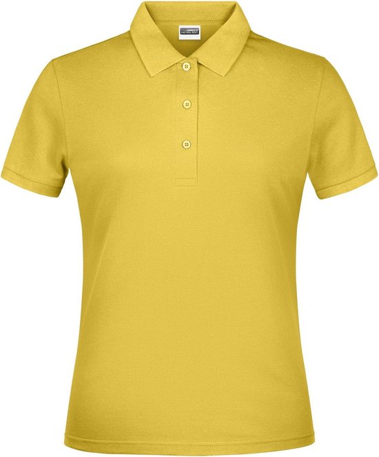 James And Nicholson Dames/dames Basic Polo Shirt (Geel)