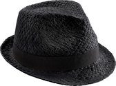 Beechfield Unisex Strofestival Trilby Hat (Zwart)