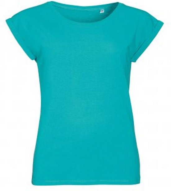 SOLS Dames/dames Melba T-shirt met platte mouwen (Caribisch Blauw)