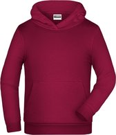 James And Nicholson Kinderen/Kinderen Basic Hoodie (Wijn)