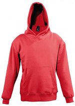 SOLS Kinderen/Kinderen Slam Hooded Sweatshirt (Rood)