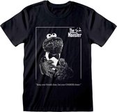 Sesame Street - The Monster   Unisex T-Shirt Zwart