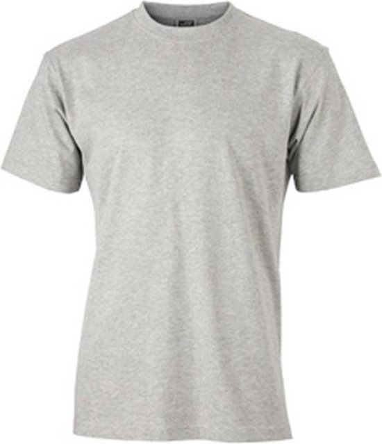 T-shirt rond unisexe James and Nicholson (gris chiné)
