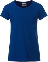 James and Nicholson Meisjes Basic T-Shirt (Donker koningsblauw)