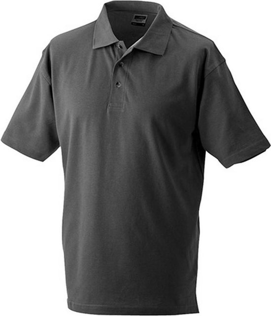 James and Nicholson Unisex Zware Pique Polo (Grafiet)