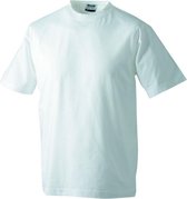T-shirt rond unisexe James and Nicholson (Wit)