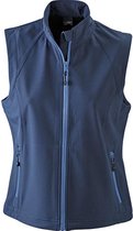 James and Nicholson Dames/dames Softshell Vest (Marine)