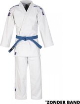 Matsuru Semi Wedstrijd Judopak Wit en blauw geborduurd - 200