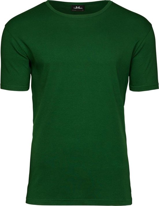 Tee Jays Hereninterlock T-Shirt met korte mouwen (Bosgroen)