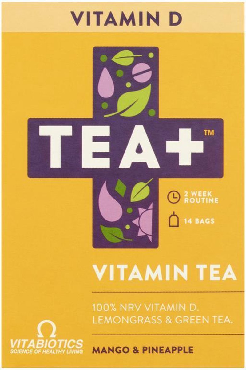 Tea+ Vitamin d 14 zakjes
