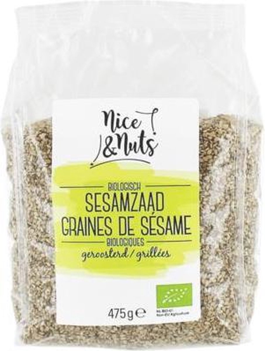 Nice & Nuts Sesamzaad geroosterd bio 475 Gram