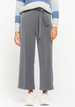 LOLALIZA Broek met wijde broekspijpen - Grijs - Maat 42
