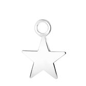 Zilveren oorbelhanger ster Mix&Match