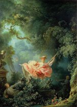 Poster De Schommel - Jean-Honoré Fragonard - Large 70x50 - Kunst - Rococo