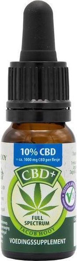 Jacob Hooy Cbd Plus Olie 10% 10 ml
