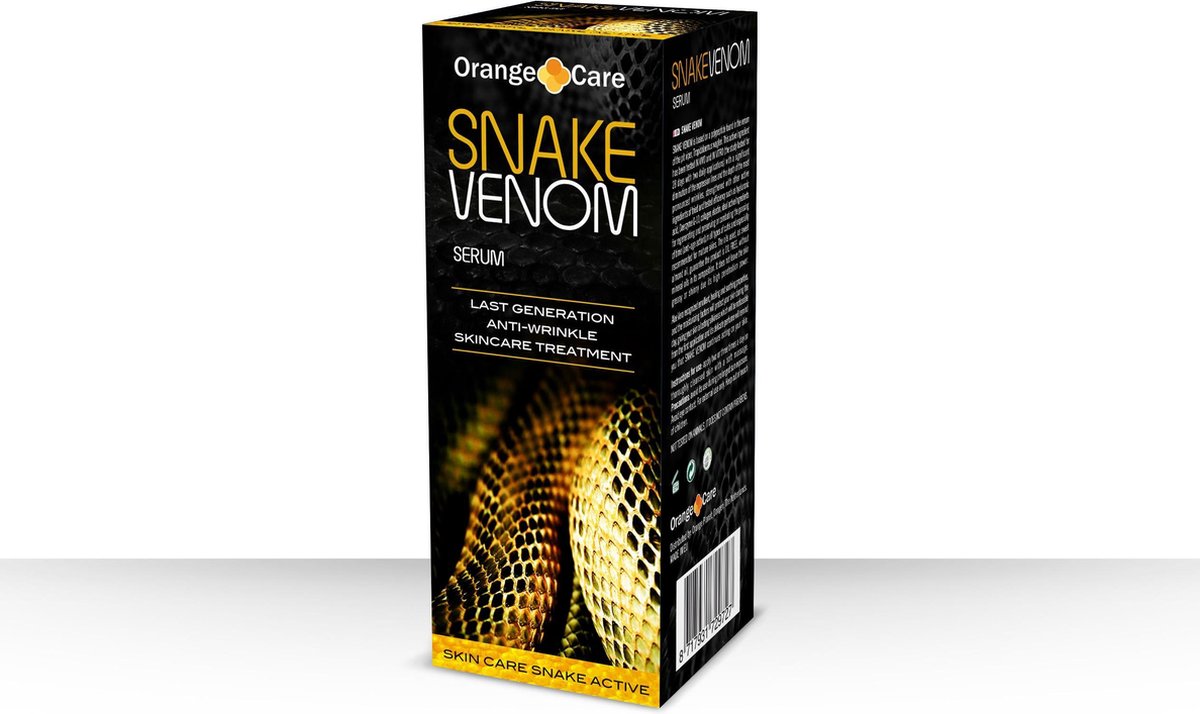 Orange Care Dagcrème Snake Venom Gezichtscrème met Slangengif ontstekingsremmend Serum Anti-aging - 30 ml - Slangencrème voor mannen en vrouwen