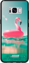 Samsung Galaxy S8 Hoesje TPU Case - Flamingo Floaty #ffffff