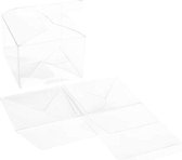 Plastic Doosjes 10,2x10,2x7,6 mm Kristalhelder Autolock Bodem (25 stuks)