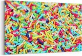 Schilderij - Colored sugar sprinkles — 100x70 cm