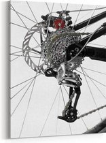 Schilderij - Bicycle gear — 70x100 cm