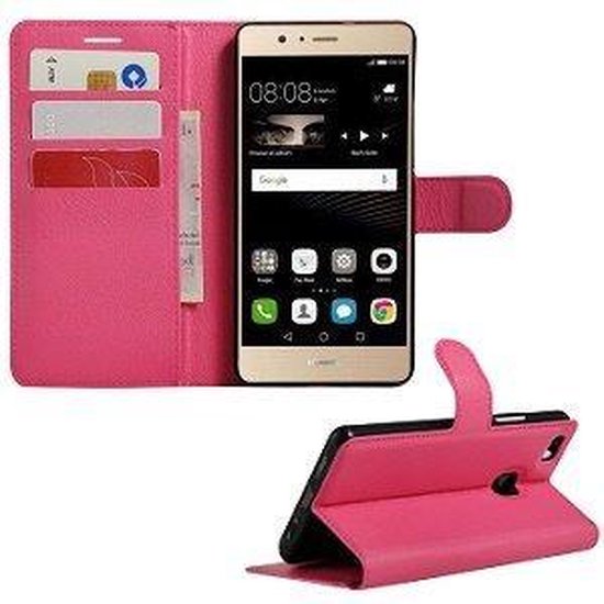 Huawei P9 Hoesje Wallet Roze bol.com