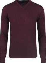 Ferlucci – Heren Trui met klassieke V-Hals – Bordeaux rood