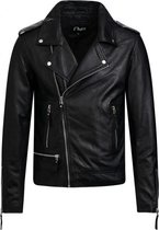 G52 Biker Jack Heren Zwart