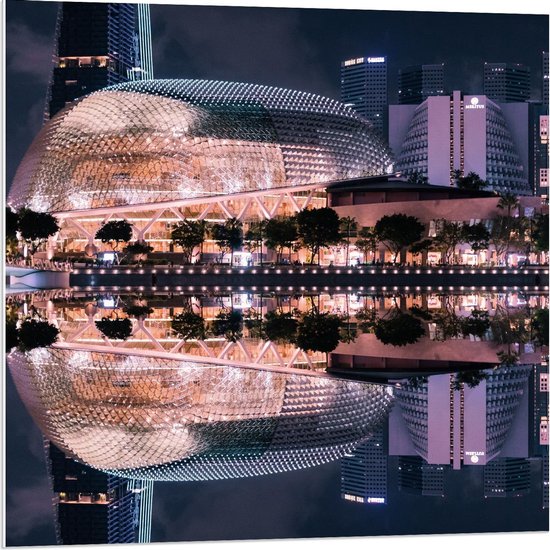 Forex - Merlion Park - Singapore - 80x80cm Foto op Forex