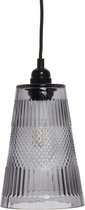 MLK - Hanglamp - 1 lichts - E27 - Grijs - ca. 14,5cm (L/T) x 14,5cm (B) x 25cm (H) ca. 1250 g