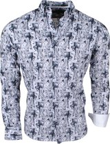 Jan Paulsen - Heren Design Overhemd - Regular Fit - Zwart