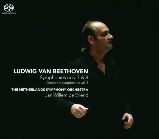 CD-hoes van Beethoven symfonieën 7 & 8 door Jan Willem de Vriend met The Netherlands Symphony Orchestra.